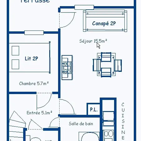 Corniche - Proche De La Base De Loisir Avec Terrasse Mae-0903 Διαμέρισμα *